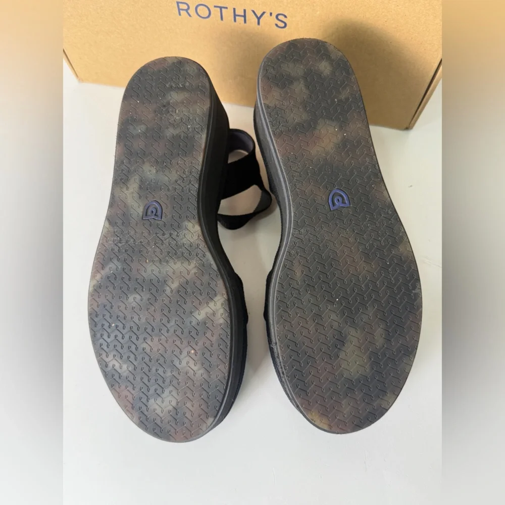 Rothy's The Criss-Cross Lightweight Wedge Sandal Women's Shoe Size US 7.5 EUC